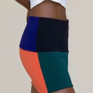 Orseund Iris Colorblocked Foldover Wonderland Mini Skirt
